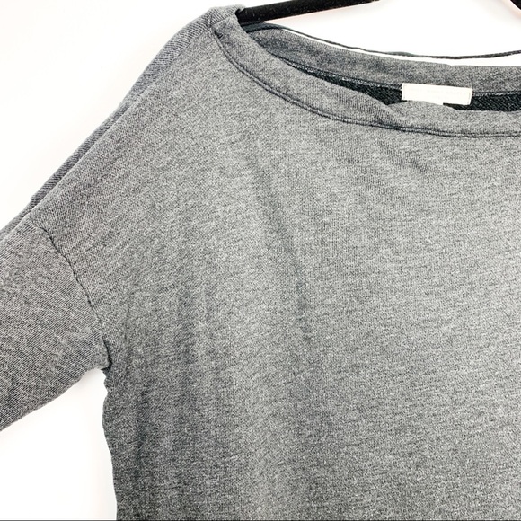 Truly Madly Deeply - Long Sleeve Wide Scoop Neck Grey Sweater - Picture 2 of 9